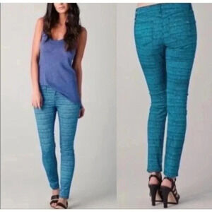 🍁 Rag & Bone Blue Tweed Print Legging Jeans Size 26